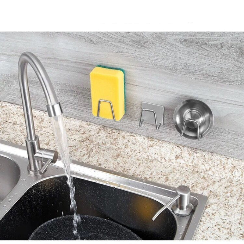 4pcs Stainless Steel Sink Sponge Holder