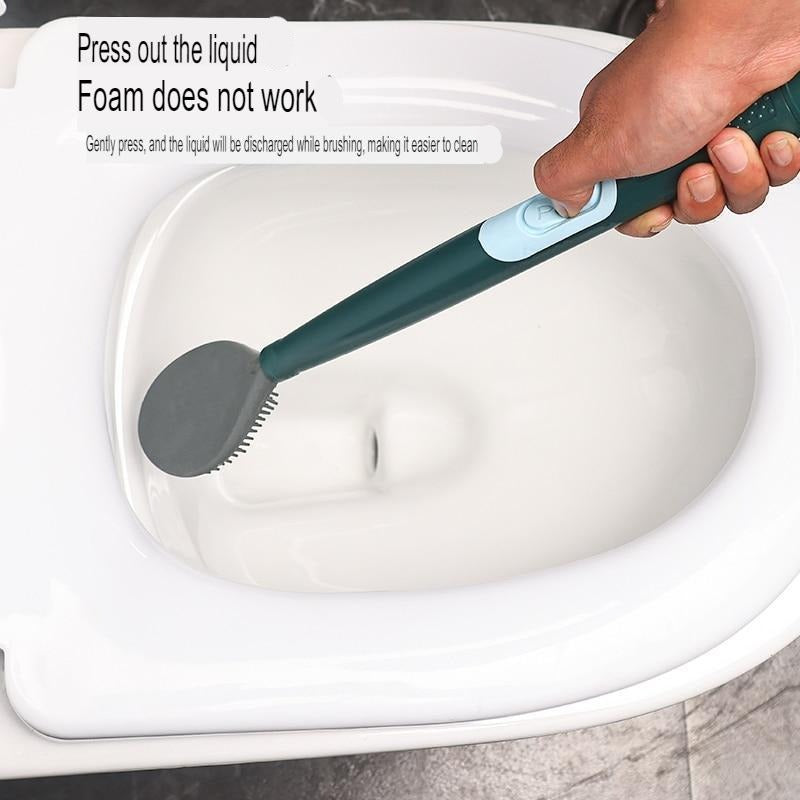 Long Handle Soap Dispenser Toilet Brush - Image 0