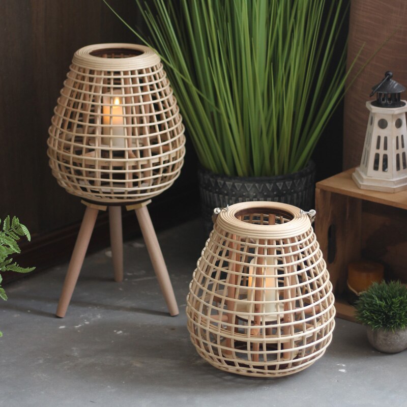 Japanese Style Decorative Floor Candle Holders - Image 1