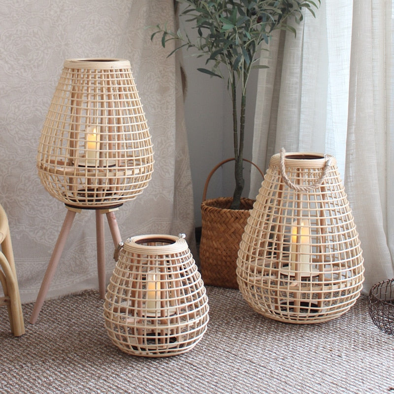 Japanese Style Decorative Floor Candle Holders - Image 5
