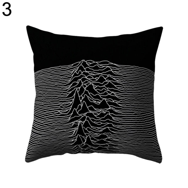 Black and White Design Geometric Home Pillow Cases