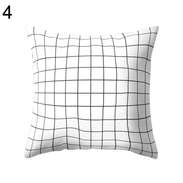 Black and White Design Geometric Home Pillow Cases