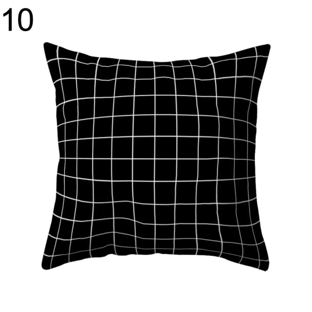 Black and White Design Geometric Home Pillow Cases - Image 10