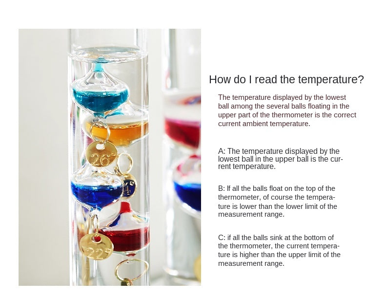 Colorful Ball Nordic Creative Thermometer - Image 1