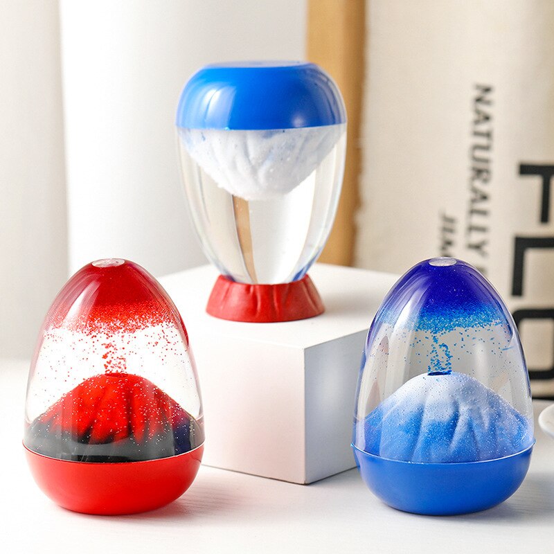 Volcano Eruption Liquid Hourglass - Image 1