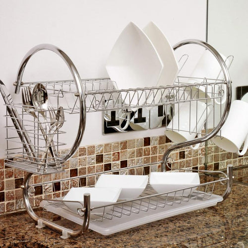 Kitchen Stainless Steel Rack Tableware Organizer - Image 0