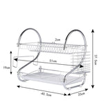 Kitchen Stainless Steel Rack Tableware Organizer