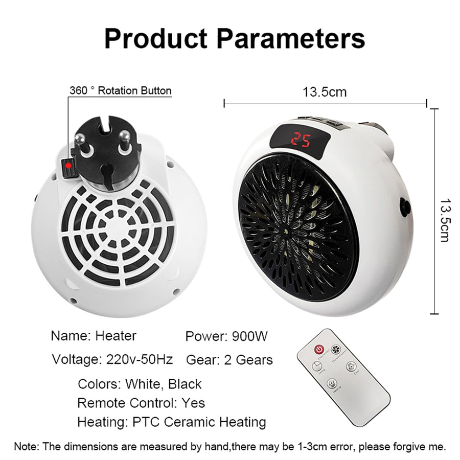Mini Electric Wall Socket Heater - Image 4