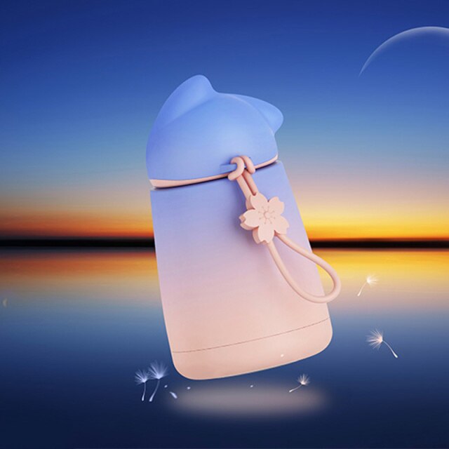 Cute Cat Stainless Steel Water Bottle - Image 6