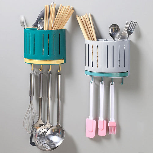 Wall-Mounted Drain Rack Tableware Storage Box - Image 0