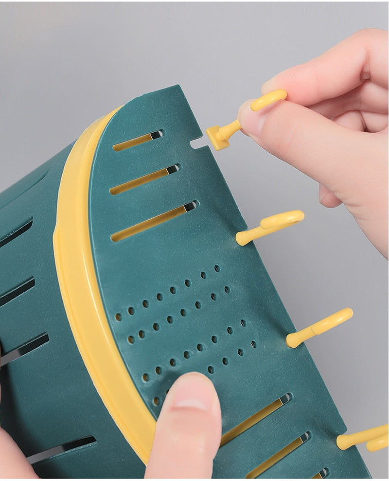 Wall-Mounted Drain Rack Tableware Storage Box - Image 3