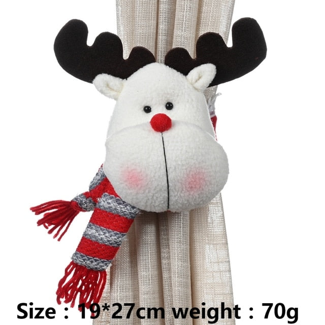 Christmas Santa Elk Curtain Holder - Image 5