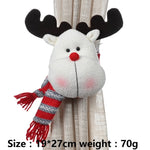 Christmas Santa Elk Curtain Holder