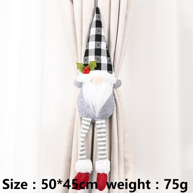 Christmas Santa Elk Curtain Holder