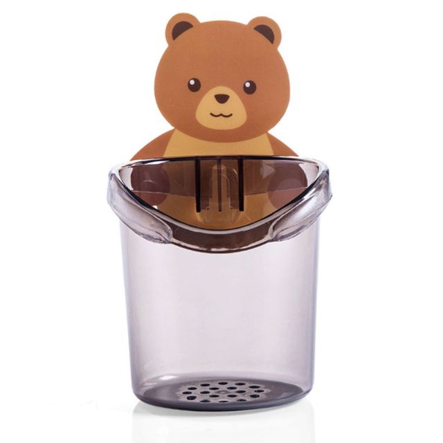 Wall-Mounted Sticky Bear Toothbrush Holder - Image 3