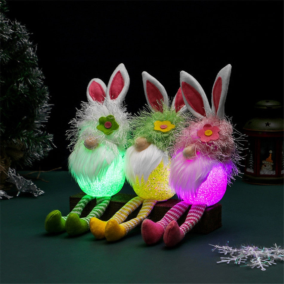 Cute Easter Plush Glow Doll Toy