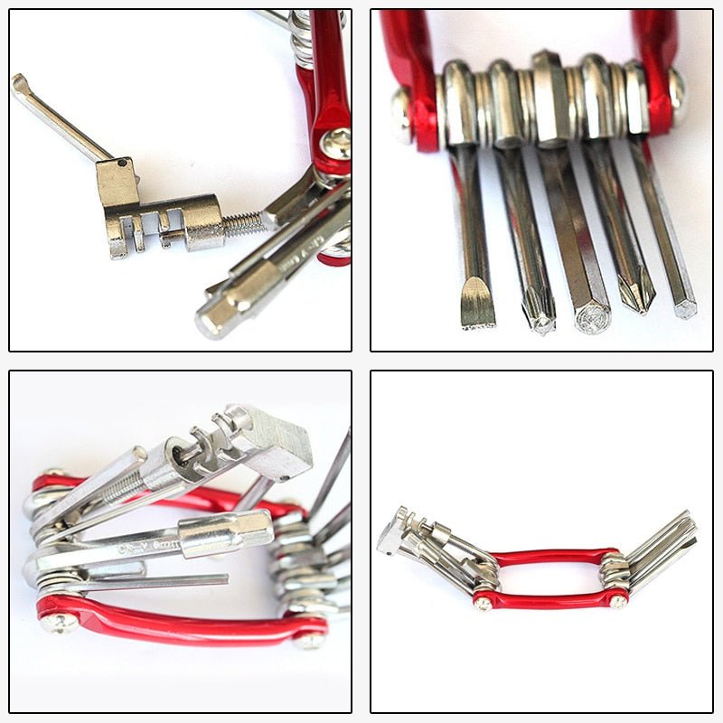 15in1 Multifunctional Pocket Size Bike Repair Tool Kit - Image 11