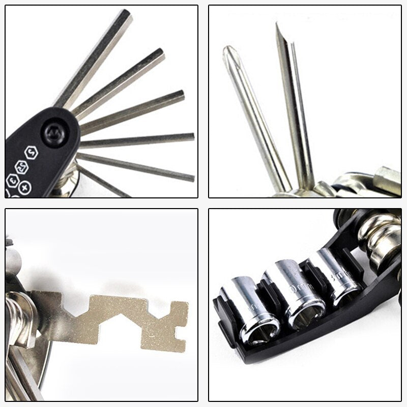 15in1 Multifunctional Pocket Size Bike Repair Tool Kit - Image 4