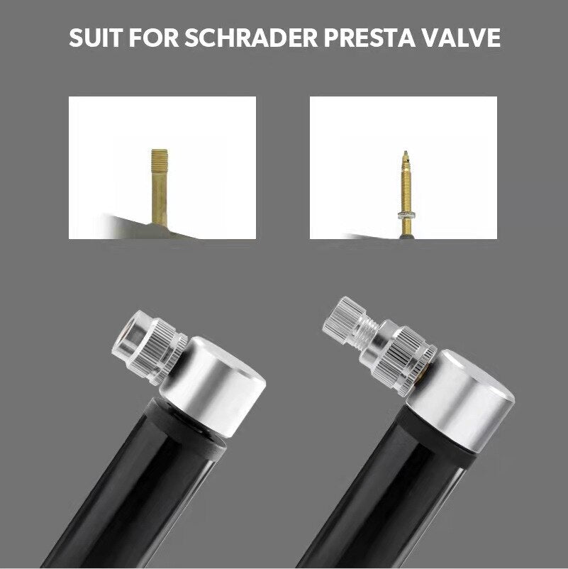 Portable Mini Aluminium Bike Pump - Image 10