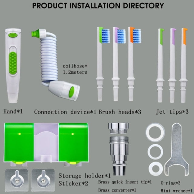 2in1 Portable Faucet Toothbrush Water Flosser - Image 11