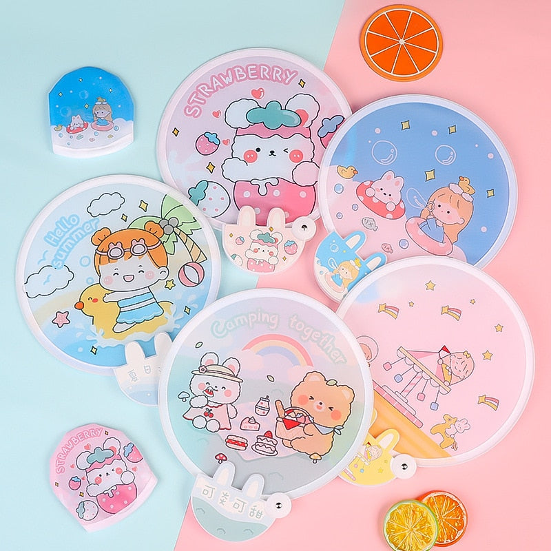 Foldable Creative Hand Cloth Fan - Image 0