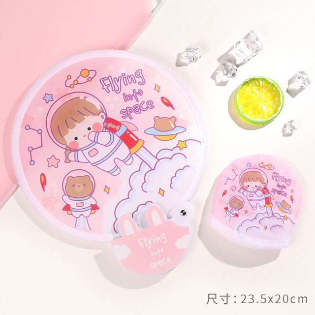 Foldable Creative Hand Cloth Fan - Image 10