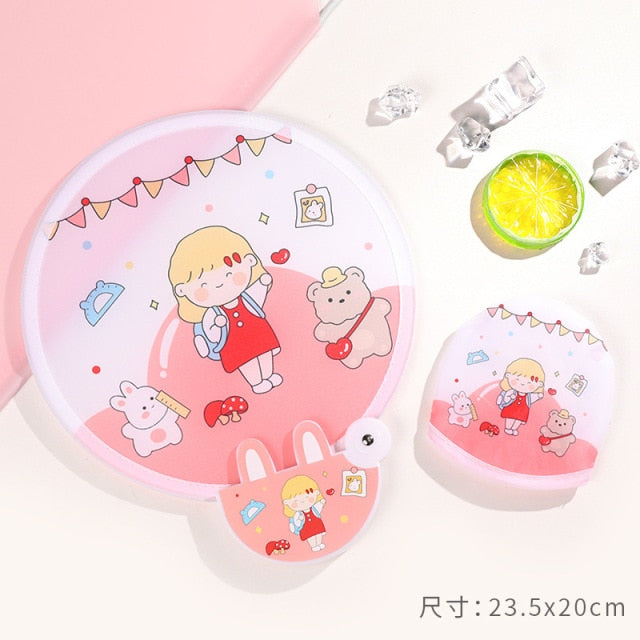 Foldable Creative Hand Cloth Fan - Image 3