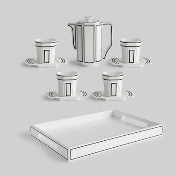 2D Art Ceramic Korean Style Coffee Set - Image 7