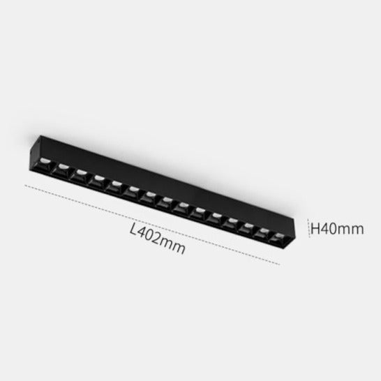 Wall-Mounted Black Continuous Magnetic Track System Light - Image 10