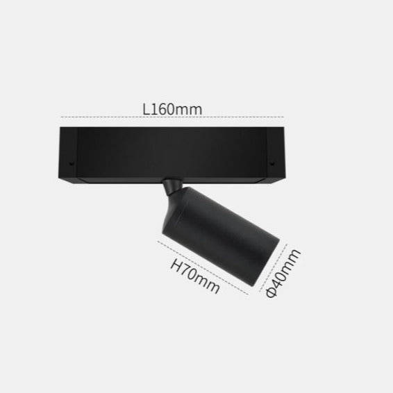 Wall-Mounted Black Continuous Magnetic Track System Light - Image 16