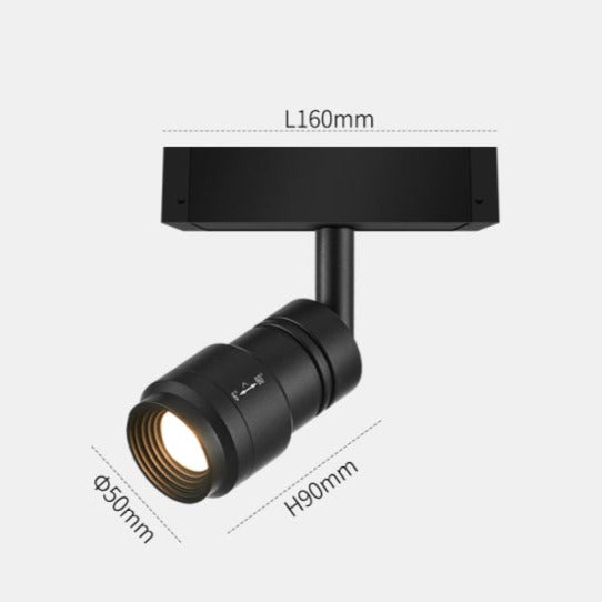 Wall-Mounted Black Continuous Magnetic Track System Light - Image 19