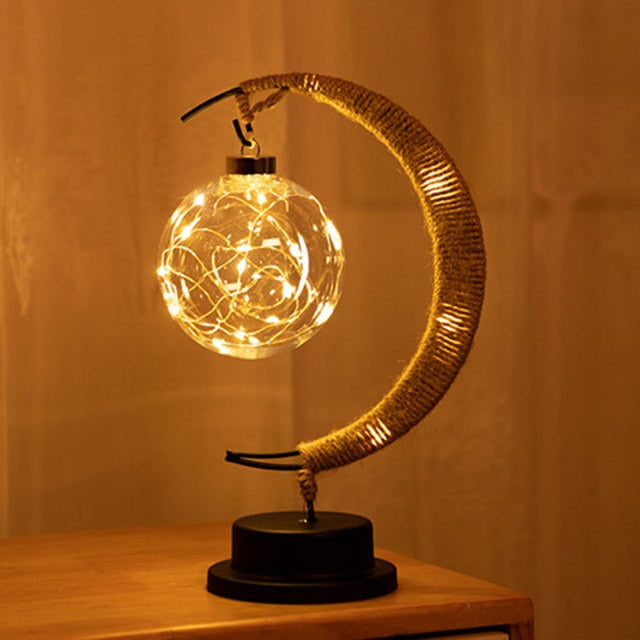 Handmade LED Iron Lunar Lamp