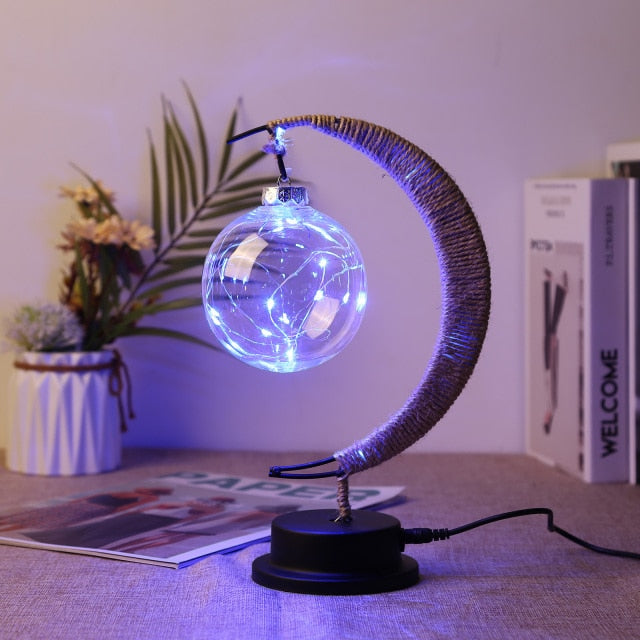 Handmade LED Iron Lunar Lamp