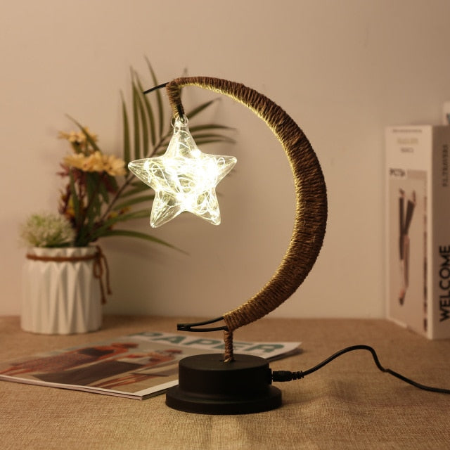 Handmade LED Iron Lunar Lamp