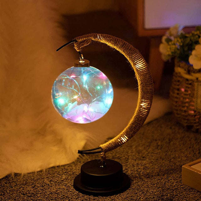 Handmade LED Iron Lunar Lamp - Image 11