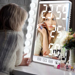 LED Touch Mirror Digital Alarm Clock