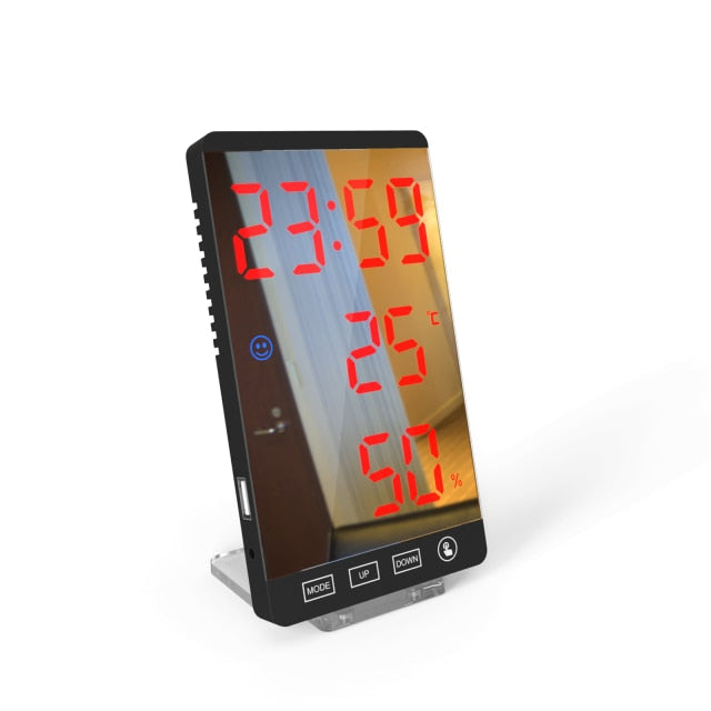 LED Touch Mirror Digital Alarm Clock - Image 4