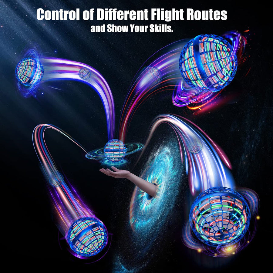 360° Rotating Hand Controlled Flying Ball Spinner Drone Helicopter - Image 2
