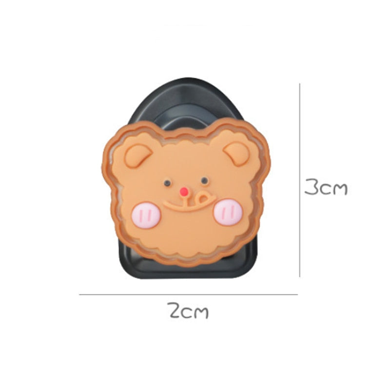5pcs Mini Car Sticky Cartoon Hook - Image 1