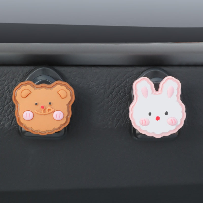5pcs Mini Car Sticky Cartoon Hook - Image 4