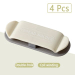 4pcs Creative Sticky Cable Organizer Clips