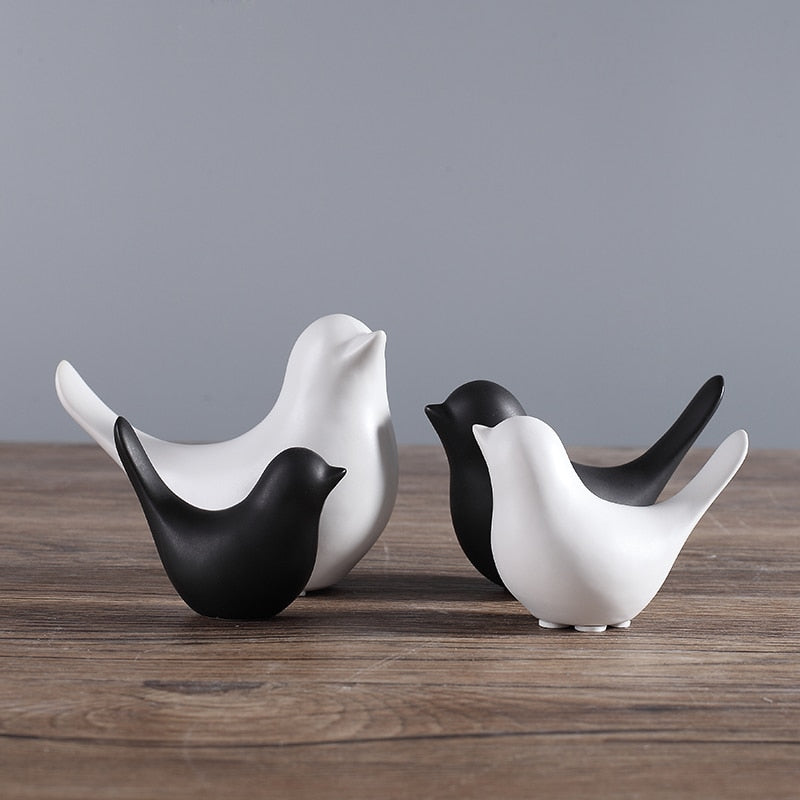 Nordic Creative Ceramic Bird Figurines - Image 0