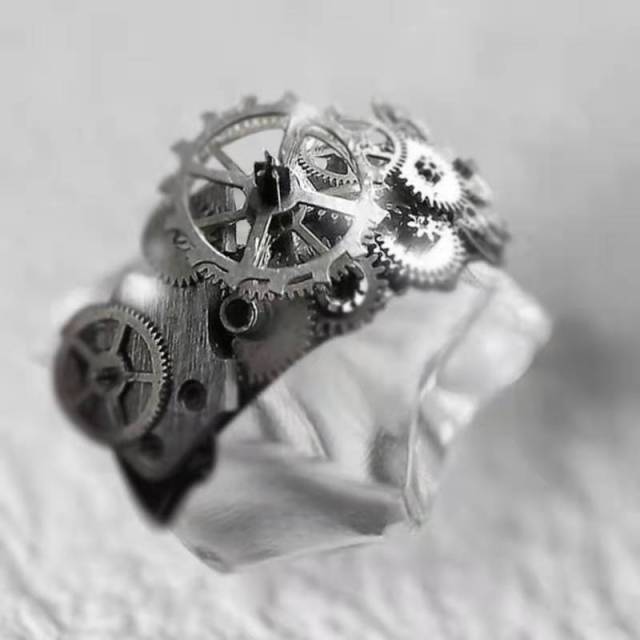 Creative Gold Plated Mechanical Unisex Ring - Image 4