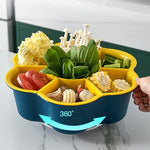 Rotating Drain Basket Snack Tray