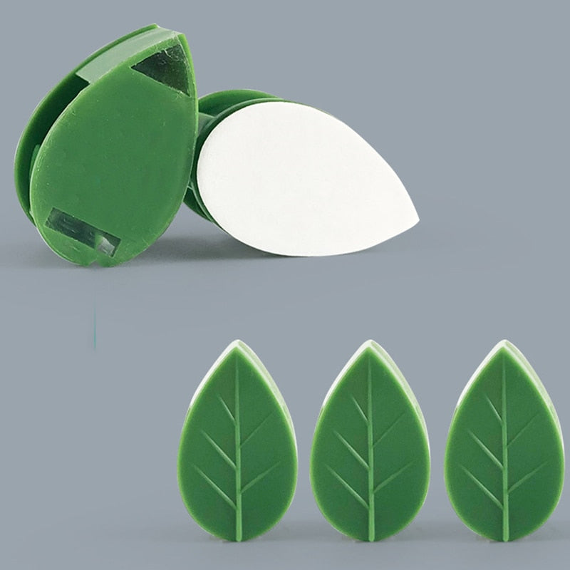 10pcs Leaf Shape Self-Adhesive Hook