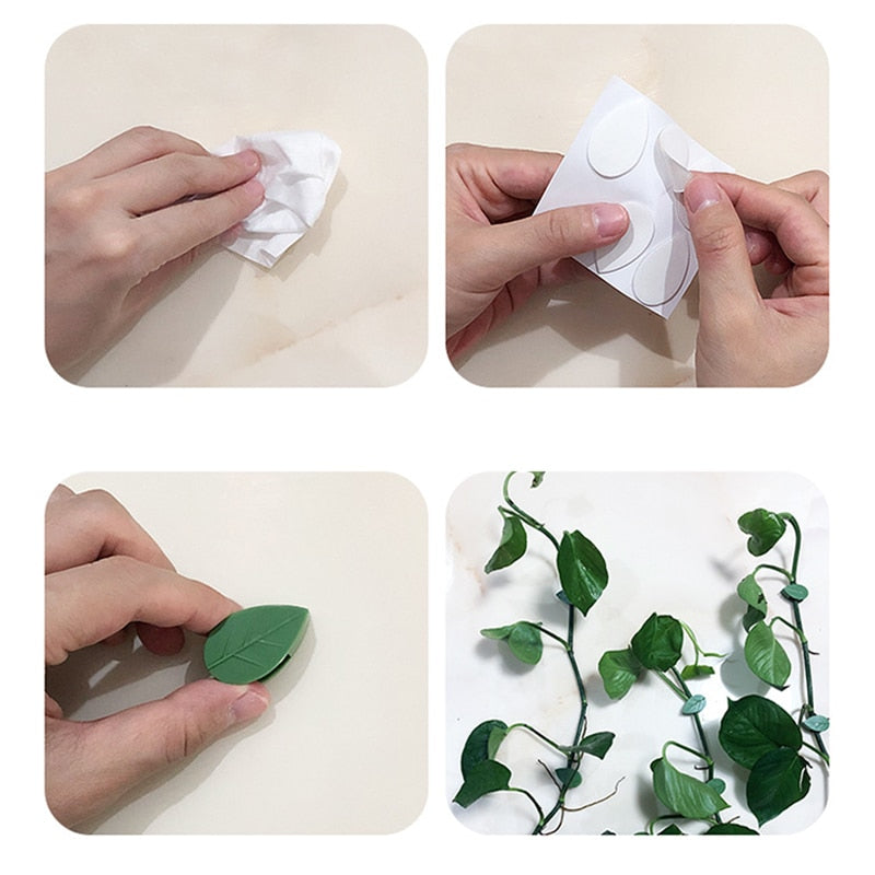 10pcs Leaf Shape Self-Adhesive Hook - Image 3