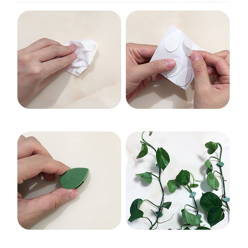 10pcs Leaf Shape Self-Adhesive Hook - Image 7