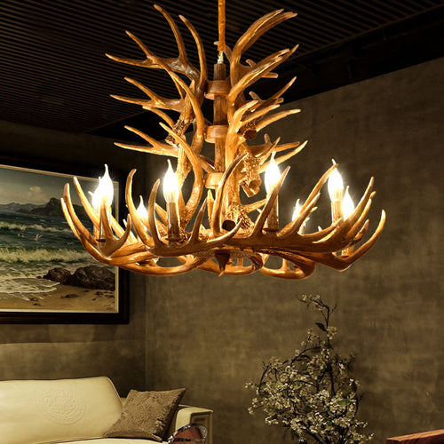 American Loft Style Deer Horn Pendant Light - Image 0