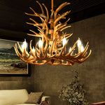 American Loft Style Deer Horn Pendant Light