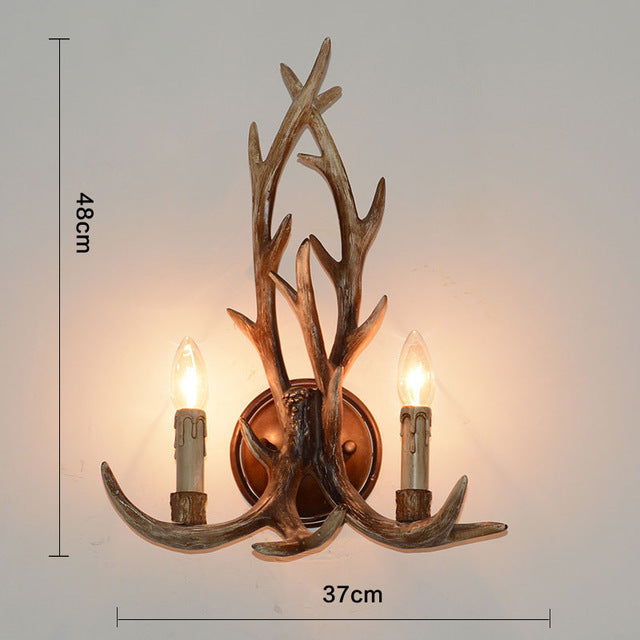 American Loft Style Deer Horn Pendant Light